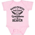 thumbnail image 3 of Inktastic Handpicked for Earth by My Grandma in Heaven Angel Wings Boys or Girls Baby Bodysuit, 3 of 5