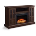 Whalen Media Fireplace Console for TVs up to 60", Brown Ash