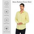 thumbnail image 2 of WARHORSEE Mens Dress Shirts Long Sleeve Performance 4-Way Stretch Wrinkle Free Casual Button Down Shirt, 2 of 9