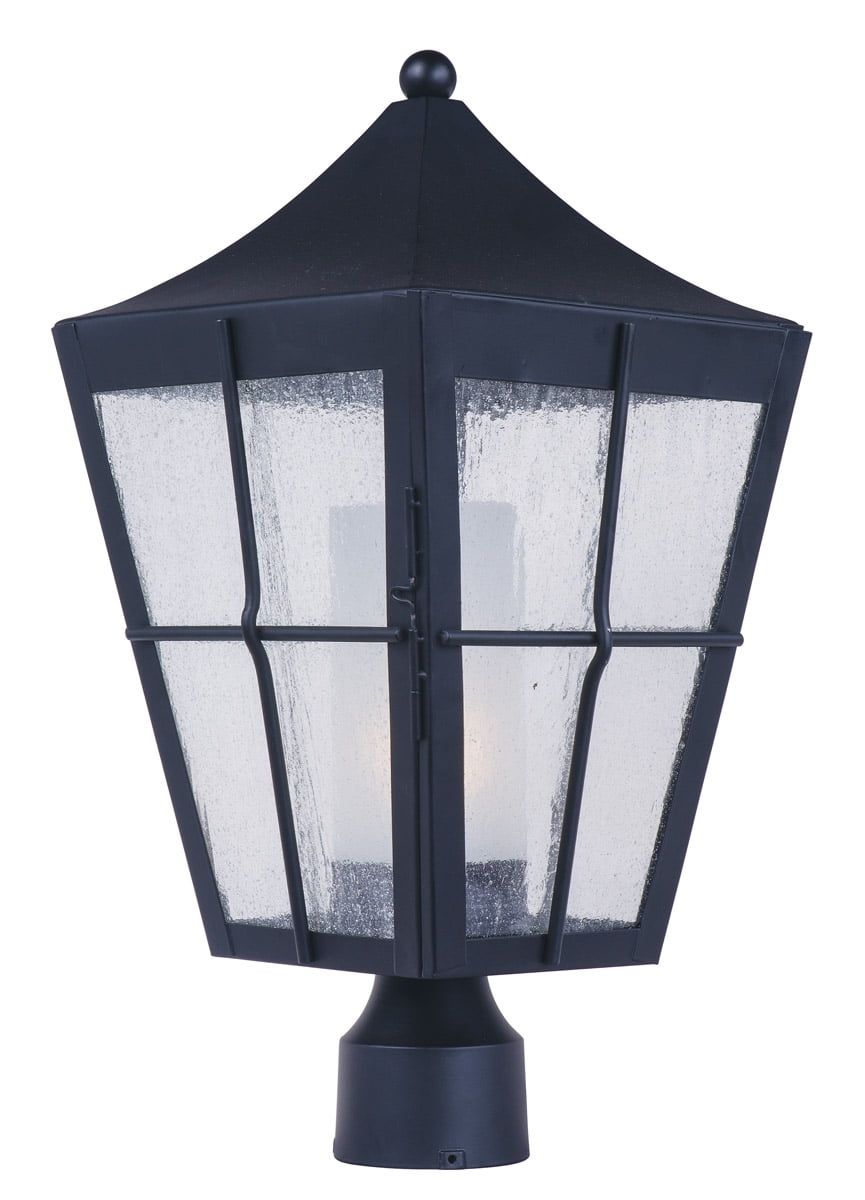 Outdoor Post Light Bulb Fixture 1 Light Bulb Fixture With Black Finish