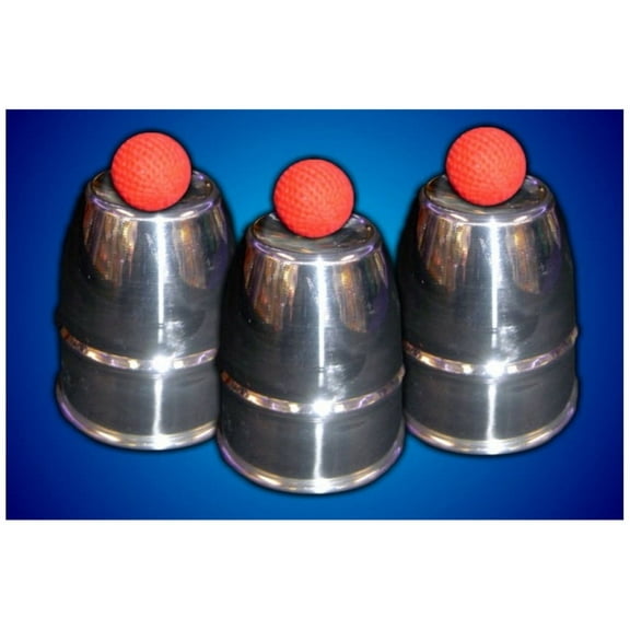 Professional Cups and Balls Magic Trick - The Balls Appear, Disappear and Penetrate the Solid Cups