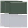 thumbnail image 1 of Mosiee 6 Pcs Napperons en Cuir Pu Rectangulaires Imperméables pour Décoration de Table à Manger, 1 of 8
