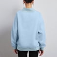 thumbnail image 3 of Mock Neck Sweatshirt Women Oversized Pullover Sweatshirts No Hood Plain Long Sleeve Turtleneck Tops Fall Winter Teacher Clothes M, 3 of 5