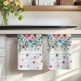 thumbnail image 7 of 4th of July Kitchen Towels Set of 1, Memorial Day Patriotic Star Leaf Wooden Absorbent Dish Towels for Kitchen, Microfiber Hand Towel, Quick Drying Tea Towel for Cleaning Decorative Dishcloths, 7 of 7