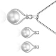 thumbnail image 3 of Collar de Cadena de perlas ANGGREK Conjunto de Joyería para mujer Elegante y moderno, 3 of 8