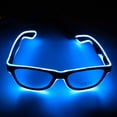 thumbnail image 1 of 1 Light Up Glasses, Blue 4 Modes LED Glasses EL Wire Neon Light Light Up , Shutter Neon Rave Flashing Light Up Glasses for Party/Nightclub/DJ/Concert/, 1 of 5