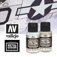 thumbnail image 2 of Vallejo 77712 Steel Metal Color Acrylic Airbrush Paint, 32ml Metallic Paint for Military Aircraft & Scale Models, 2 of 3