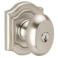 thumbnail image 1 of Baldwin 5237056ENTR Knob Set - Satin Nickel, 1 of 1