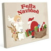 Click Wall Art Feliz Navidad and Gift Giving Graphic Art on Wrapped Canvas