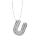 thumbnail image 3 of Collar Colgante de Oro Collar de Carta Incrustado con Collar de Cobre Hueco, Collar Colgante de Diamante de Carta Collar de Carta de Oro, 3 of 3