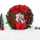 thumbnail image 3 of Christmas Wreath With Lamp For Front Door Bow Ball Flower Garland Christmas Ornaments Window Door Hanging Christmas Decorations, 3 of 5