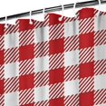 thumbnail image 3 of Red and White Plaid Pattern Shower Curtain 36"x72" ,Bathroom Decorative Shower Curtains Set with 12 Hooks,Modern Waterproof Washable Shower Curtain, 3 of 6