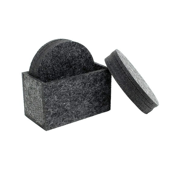 AURARMLET Posavasos Antideslizantes De Fieltro Oscuro Para Proteger Mesas Y Mantener Bebidas Seguras