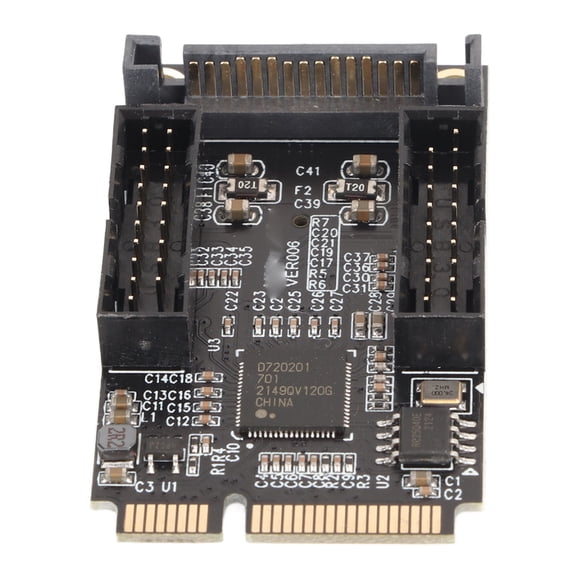 Mini PCIE à 19Pin Carte d'Extension, Mini PCIE à USB3.0 Adaptateur 5Gbps Stable Interface de Charge pour Ordinateur