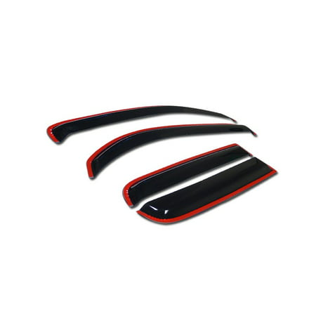 RL Concepts IN-CHANNEL SUN/RAIN GUARD SMOKE VENT SHADE DEFLECTOR WINDOW VISORS 06+ CHEVY (Best In Channel Vent Visors)