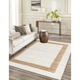 thumbnail image 5 of Unique Loom Chindi Jute Collection Area Rug (10' x 14' 1" Rectangle White and Natural/Natural), 5 of 13