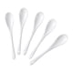 thumbnail image 2 of 10 Piezas Cucharas de Huevo de Porcelana Blanca Cucharas de Cerámica Cuchara de Café Cuchara de Postre Cuchara de Moca Cuchara de Servir de Salsa, 2 of 8
