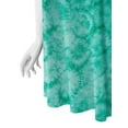 thumbnail image 4 of MBJ WDR1077 Womens Tie Dye Round Neck Sleeveless Trapeze Dress Tunic Top S JADE, 4 of 4