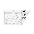 thumbnail image 1 of Quilting Craft Ruler Plastic Sewing Patchwork Ruler Scaled DIY Embroidery Measuring Tool, Trapezoid, 1 of 7