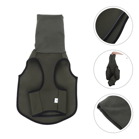 OUNONA Manteau Apaisant Gilet Anti-Anxiété pour Chien Vert Olive pour Chiens 1 Paquet