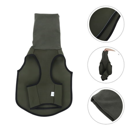 COMPUKAS Olive Green Dog Anxiety Vest for Calming Pets During Thunderstorms 1 Pack Calming Jacket for Dogs