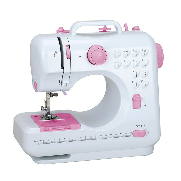 VIFERR Electric Portable Mini Sewing Machine 12 Built-in Stitches 2 Speeds  Double Thread,Foot Pedal