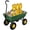 Green, variant on Northsky Heavy Duty Garden Dump Cart, 600 lbs 10" All-Terrain Wheels, 180° Handle, Garden Wagon for Farm & Landscaping (Glossy Black)