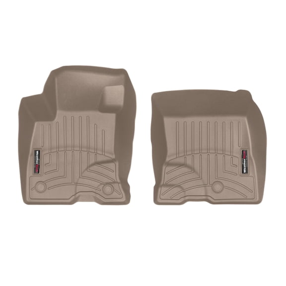 WeatherTech Custom Fit FloorLiners compatible with Ford Escape Hybrid, Escape Plug-In Hybrid - 1st Row (Driver & Passenger), Tan