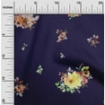 thumbnail image 2 of oneOone Cotton Poplin Navy Blue Fabric Florals Sewing Craft Projects Fabric Prints By Yard 56 Inch Wide, 2 of 6