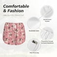 thumbnail image 4 of Cauagu Rose Flowers Print Women's 2 in 1 Running Shorts Athletic Workout Gym Yoga Shorts Running Shorts for Women-Small, 4 of 7