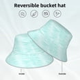 thumbnail image 2 of Fotbe Blue Bright Sombrero Tipo Pescador con Estampado – Sombrero de Sol de Algodón de Moda para Playa, Golf, Pesca, 2 of 6
