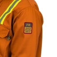 thumbnail image 5 of Flame Resistant FR High Visibility Hi Vis Shirt - 88% C/12% N - 7oz (X-Large, Orange), 5 of 5