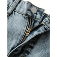 thumbnail image 3 of OYYN Girls' Printed Wide Leg Jeans Casual 7-14Y Y2K Style Distressed Denim Trousers Streetwear, 3 of 6