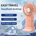 thumbnail image 2 of sruoe Handheld Fan Foldable, Handheld Fans Mini, Fan for Bedroom, Portable Rechargeable Fan for Outdoor lndoor, Variable Fan, 2 of 5