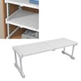 thumbnail image 1 of Expandable Cabinet Shelf, Stackable Cabinet Organizer Shelf, Length Adjustable, Heavy Duty Nonslip Freestanding Organizer Storage Rack For Kitchen Cabinets, Closet,, 1 of 5
