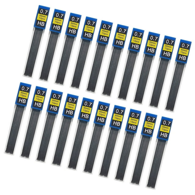 HEALEEP 240Pcs Pencil Lead Refills for Mechanical Pencils in Black Resin 2.36X0.28X0.28In