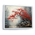 thumbnail image 2 of Designart "Blaze Of Red Maple II" Tree Maple Floater Framed Canvas Prints, 2 of 5