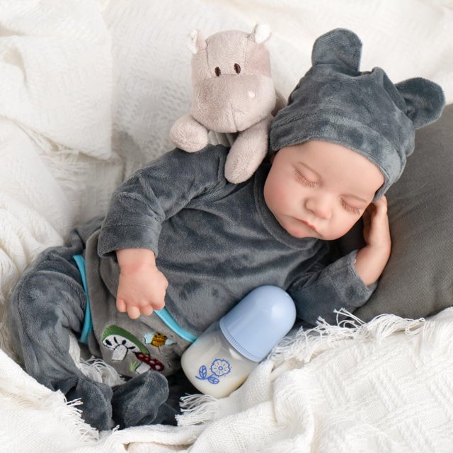 Muñeca Reborn SPICIMOMO Realistic Boy de 45 cm con caja de regalo para más de 3