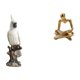 thumbnail image 1 of Escultura de loro pensador de resina, figura abstracta de animal, artesanía decorativa creativa para interiores, centro de mesa para escritorio, mesa,, 1 of 8