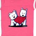 thumbnail image 4 of Inktastic Valentine Westie Duo Boys or Girls Baby Bodysuit, 4 of 5