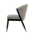 thumbnail image 5 of Manhattan Comfort Ola Dining Chair with Solid Wood Frame in Stone, 5 of 10