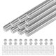 thumbnail image 1 of Uxcell 10-Set Varilla Roscada Completamente, M4x30mm Barra de Rosca de Mano Derecha de Acero Inoxidable con Tuercas y Arandelas, 1 of 7