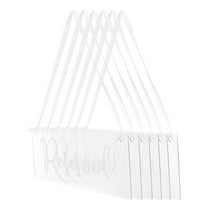 FRCOLOR 6Pcs Reserved Chair Sign Reserved Seating Holder Acrylic Tag Hanging Reserved Sign for Wedding Parties Events