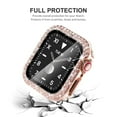 thumbnail image 6 of BRADCET 1/3Pack Bling Hard Cover for Apple watch Case 44mm 38mm 40mm 45mm 41mm 42mm Diamond Tempered Glass Screen Protector Protective Cover Bumper for iWatch Series 8 7 SE 6 5 4 3 2 1 Accessories, 6 of 12