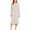 *Beige, variant on Women's Round Neck Long Sleeve Nightgown, Side Slit Loose Midi Sleep Dress ,Soft Casual Loungewear ,XL