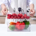 thumbnail image 3 of Refrigerator Food Storage Container Refrigerator Organizer Bins Stackable Fridge Food Storage Box with Hand Kitchen Accessories (S), 3 of 7
