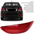 thumbnail image 4 of ZOUSSIQI Rear Bumper Night Reflector Rear Bumper Reflector Red Warning Waterproof Shock Resistant Replacement for Hyundai Accent LE SE (Right 924061R000) CA919-64797, 4 of 9