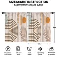 thumbnail image 2 of Blackout Kids Curtains,Brown Boho Geometric and Plant Pattern Childrens Insulated Curtains Set Of 2,Bedroom Essentials,Toddler Room Decor 42x54in(106x137cm), 2 of 5