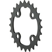 TruVativ/SRAM 24T x 64mm 9 Speed/ 2x10 Chainring Black Alloy