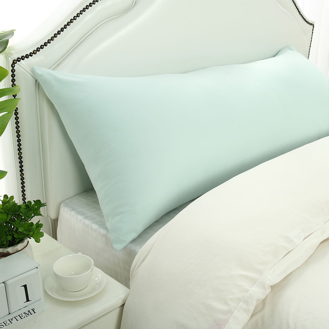 PiccoCasa Body Pillowcase Microfiber Long Bolster Pillow Case Covers